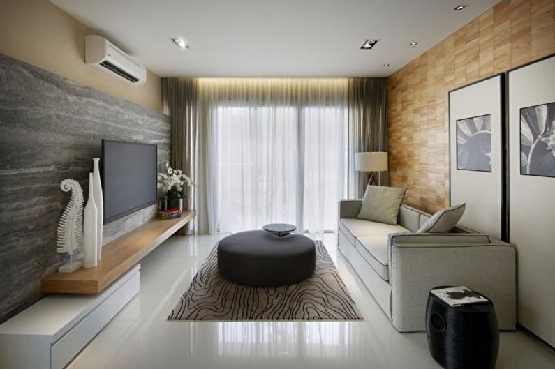 Interior design of an apartment in a modern style - photo