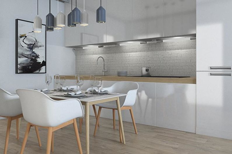 Interior design of an apartment in a modern style - photo