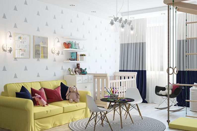 Interior design of an apartment in a modern style - photo