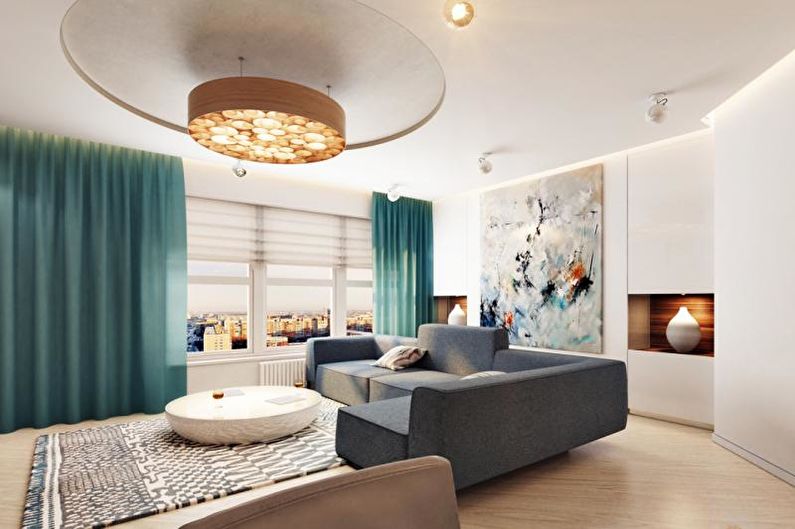 Interior design of an apartment in a modern style - photo