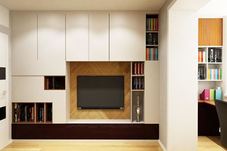 Interior design of an apartment in a modern style - photo