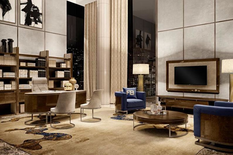 Interior design of an apartment in a modern style - photo