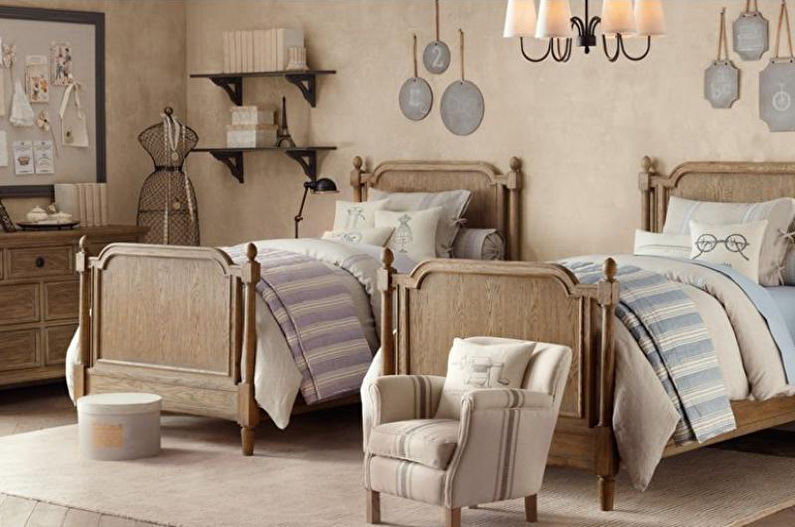 Children's room - Provence style apartment design