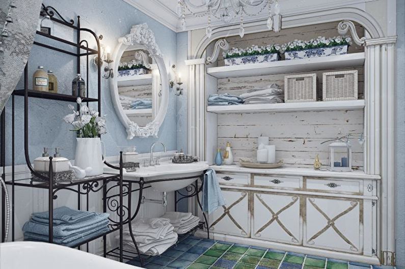Bathroom - Provence style apartment design