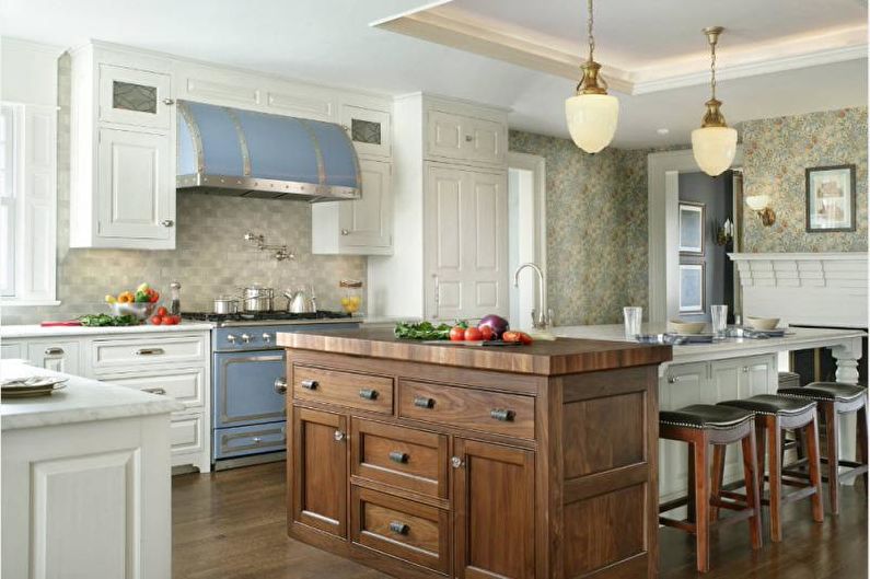 Interior design of an apartment in provence style - photo