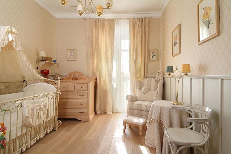 Interior design of an apartment in provence style - photo