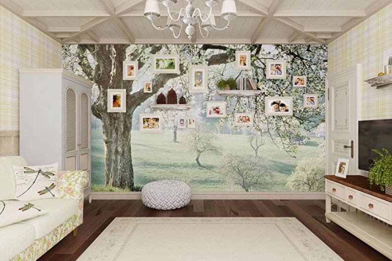 Interior design of an apartment in provence style - photo