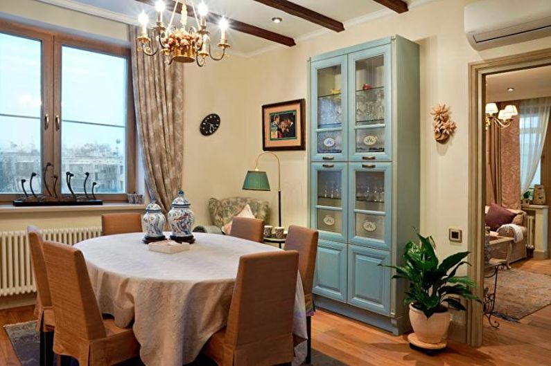Interior design of an apartment in provence style - photo