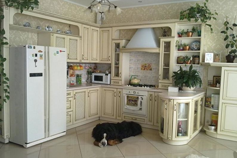 Interior design of an apartment in provence style - photo