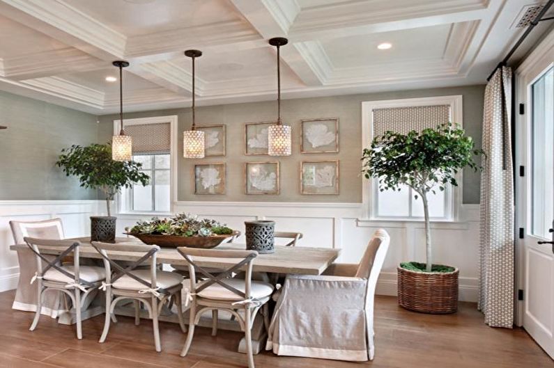 Interior design of an apartment in provence style - photo