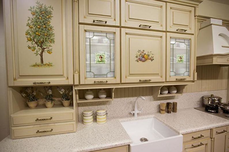 Interior design of an apartment in provence style - photo