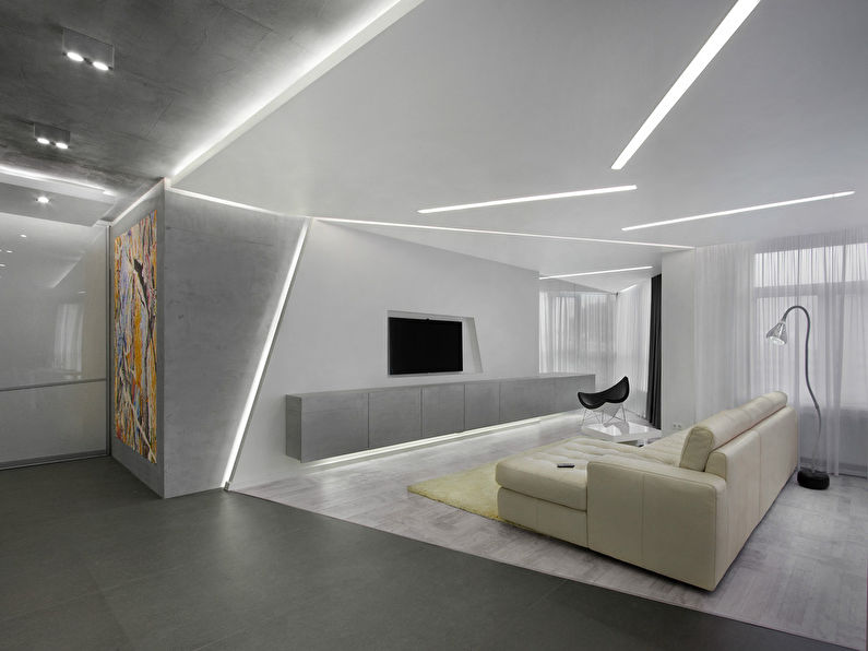 Minimal Concept: Interior of the kitchen-living room - photo 1