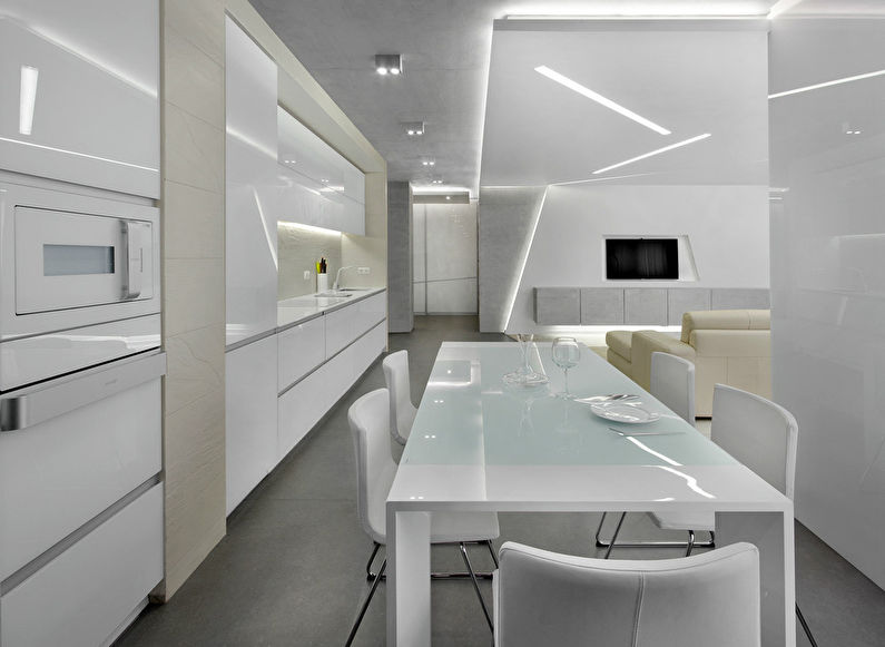 Minimal Concept: Kitchen-Living Room Interior - photo 5