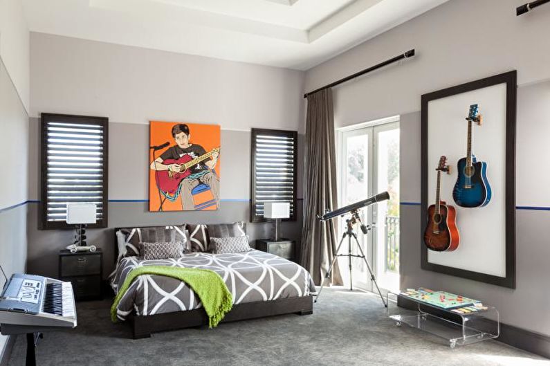 Interior design rooms for a teenage boy - photo