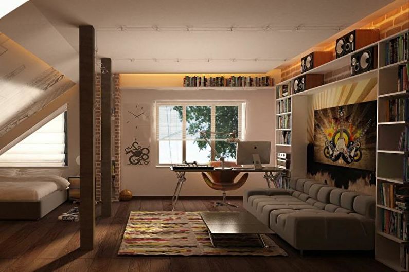 Interior design rooms for a teenage boy - photo