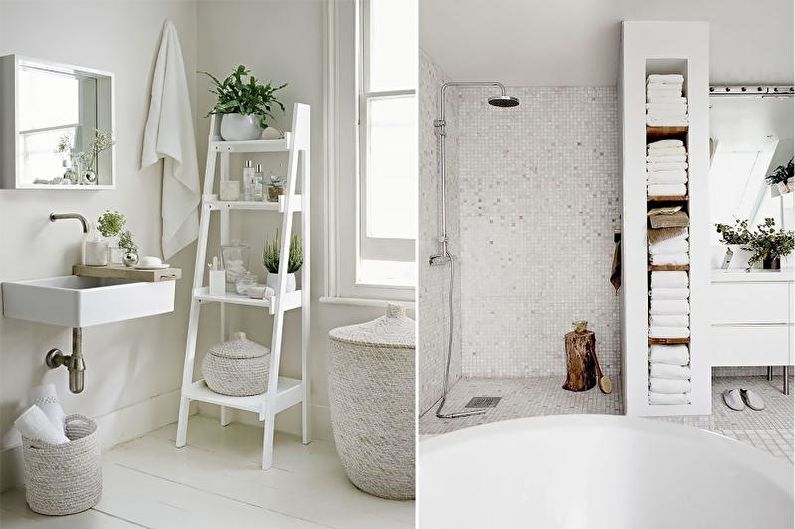 Bathroom - Scandinavian-style apartment design