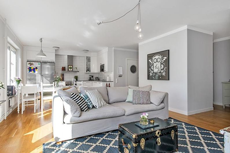 Scandinavian style apartment interior design - photo