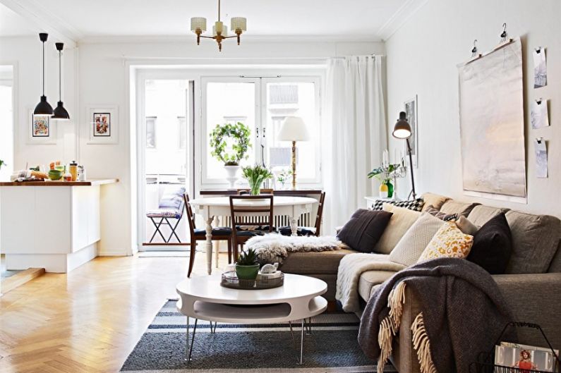 Scandinavian style apartment interior design - photo