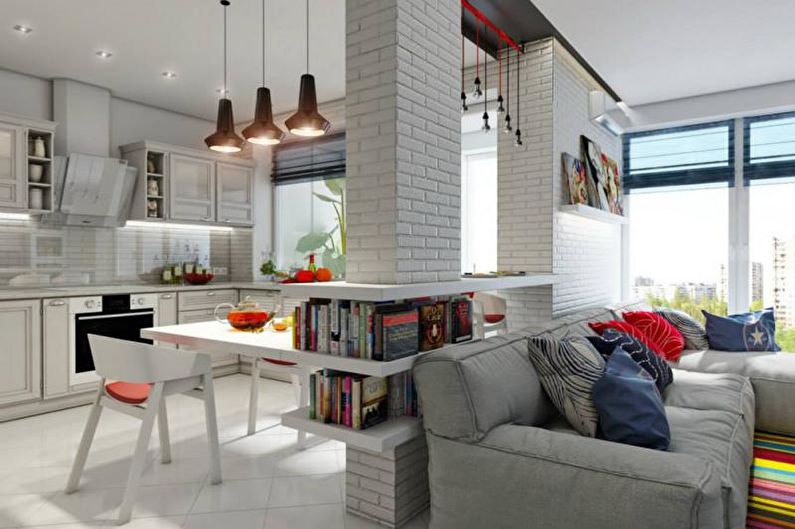 Scandinavian style apartment interior design - photo