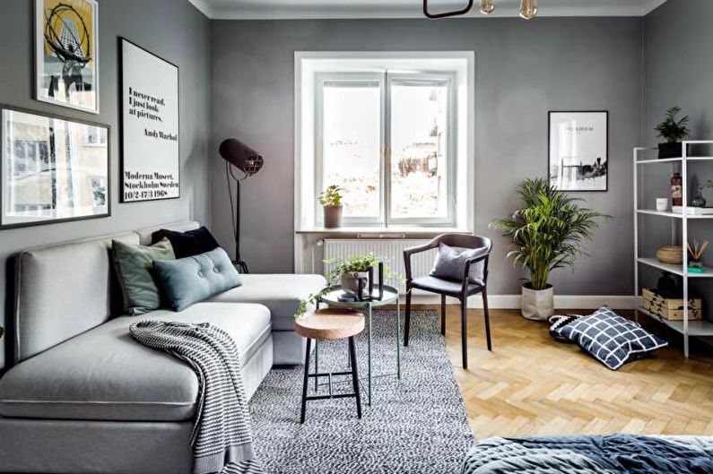 Scandinavian style apartment interior design - photo