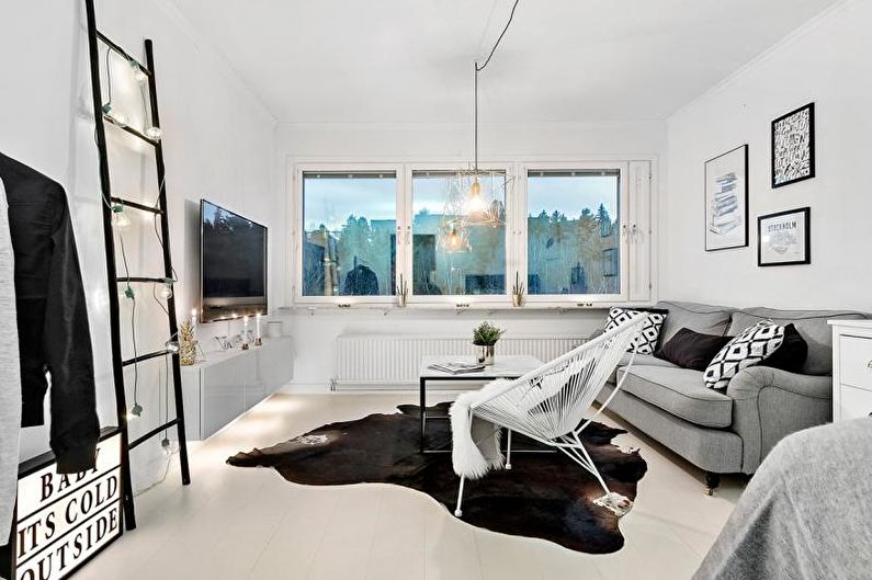 Scandinavian style apartment interior design - photo