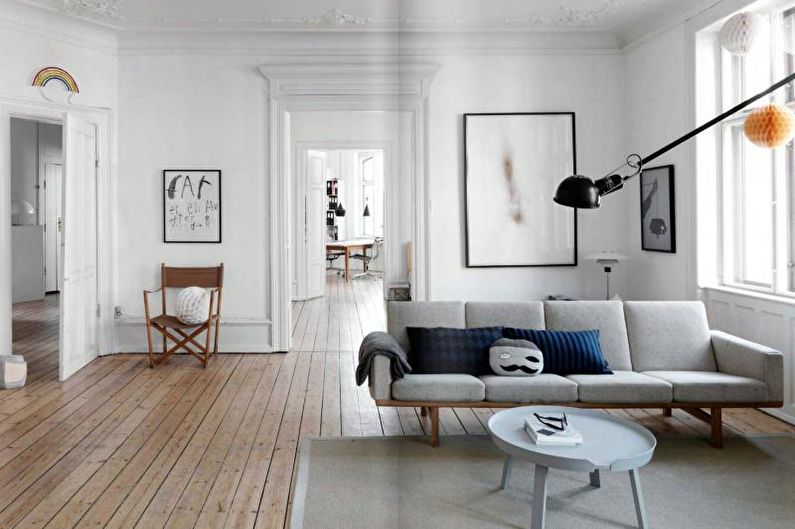 Scandinavian style apartment interior design - photo