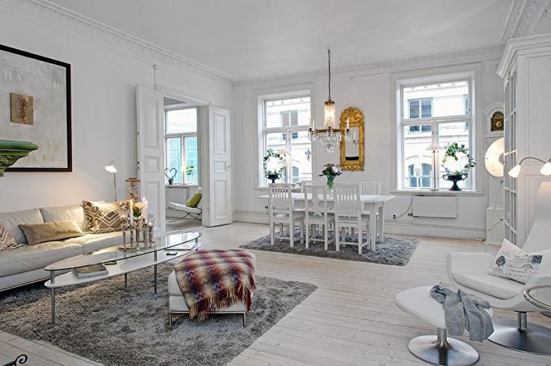 Scandinavian style apartment interior design - photo