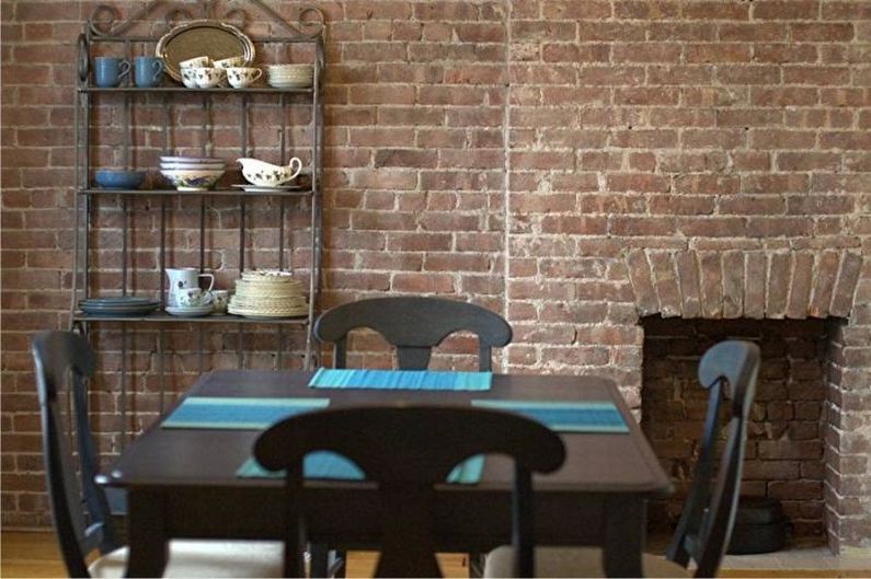 Brick wall in the interior - Real brickwork