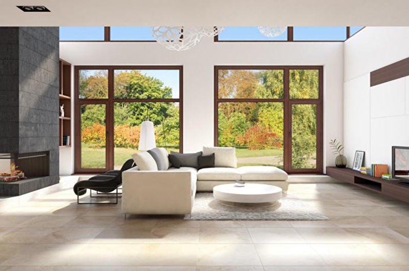 Minimalism style living room interior design - larawan