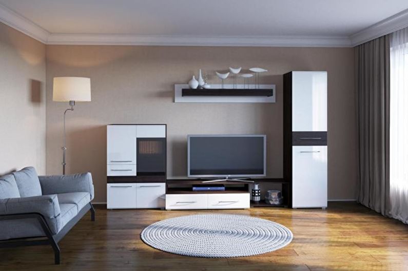 Minimalism style living room interior design - larawan