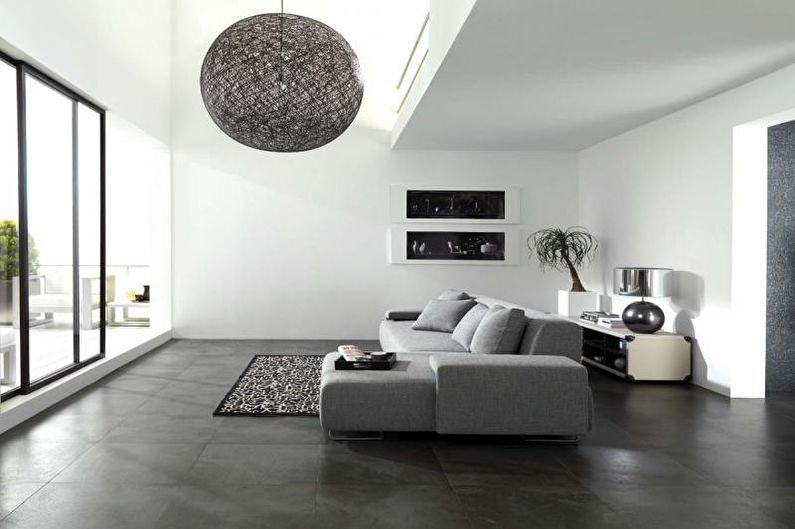 Minimalism style living room interior design - larawan