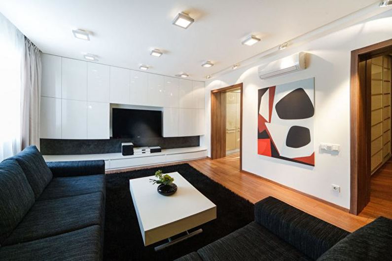 Minimalism style living room interior design - larawan