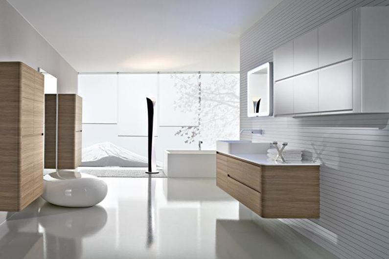 Disenyo ng banyo ng estilo ng banyo - larawan