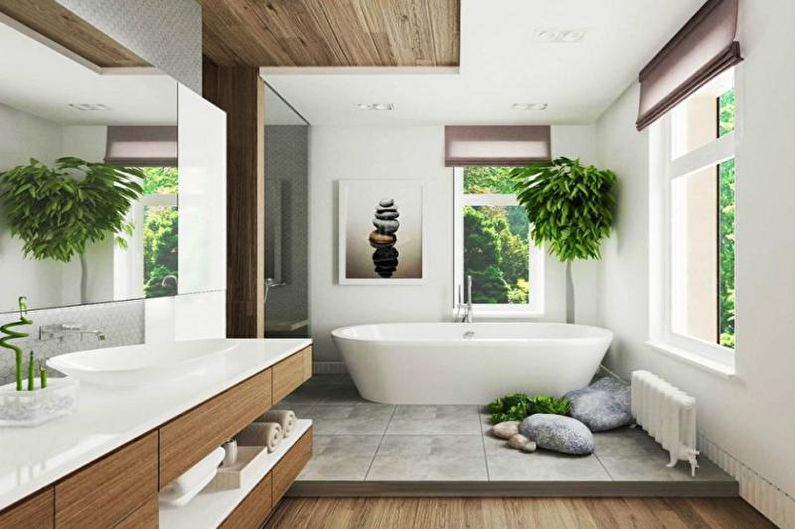 Disenyo ng banyo ng estilo ng banyo - larawan