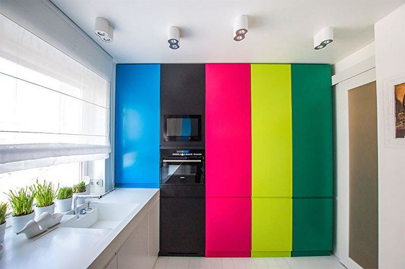 Tujuh warna pelangi - Cara memilih warna untuk dapur
