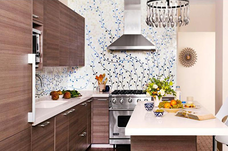 Cetakan dalam reka bentuk dapur - Cara memilih warna untuk dapur