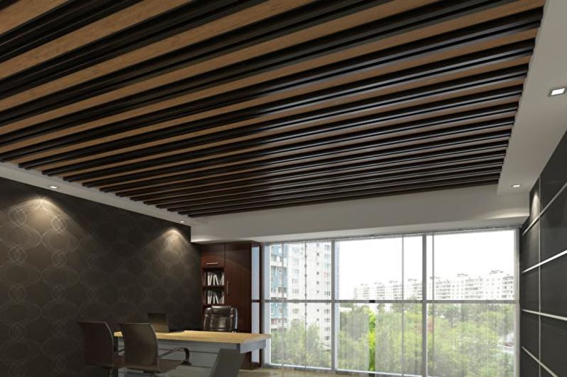 Gray Kitchen Design - Ceiling Finish