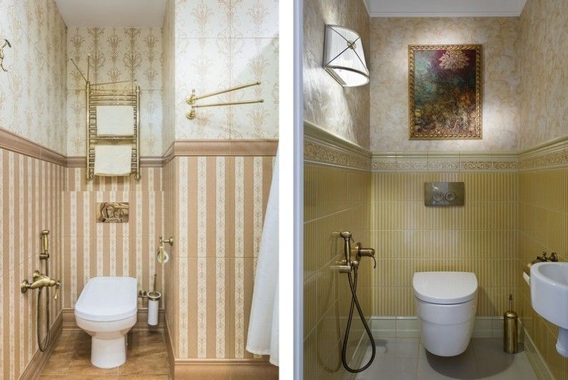 Small toilet in a classic style - Interior Design