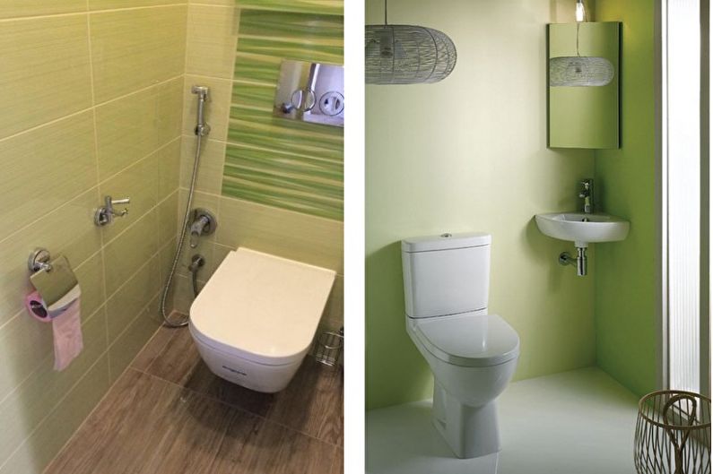 Green Small Toilet - Interior Design