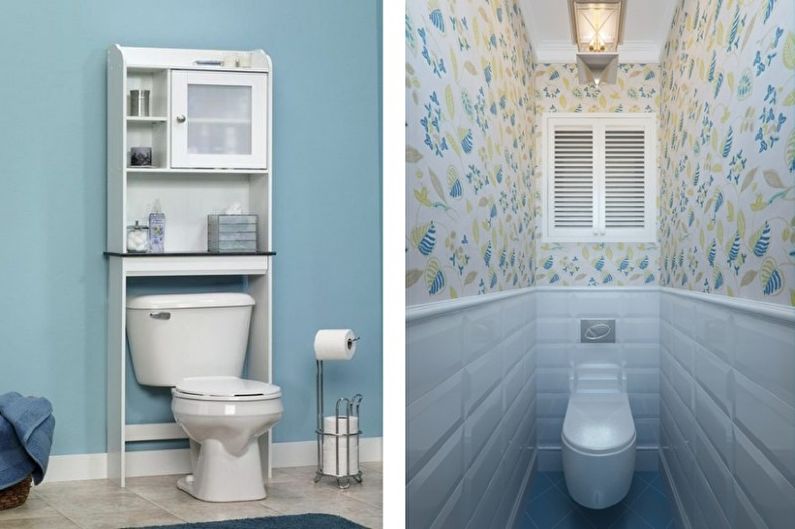 Blue Little Toilet - Interior Design