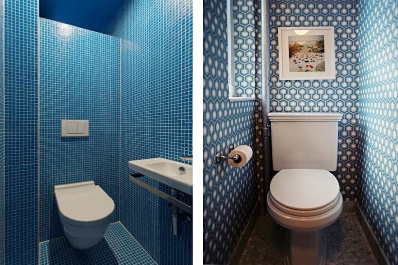 Blue Little Toilet - Interior Design