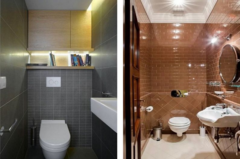 Small Toilet Design - Lighting and Decor