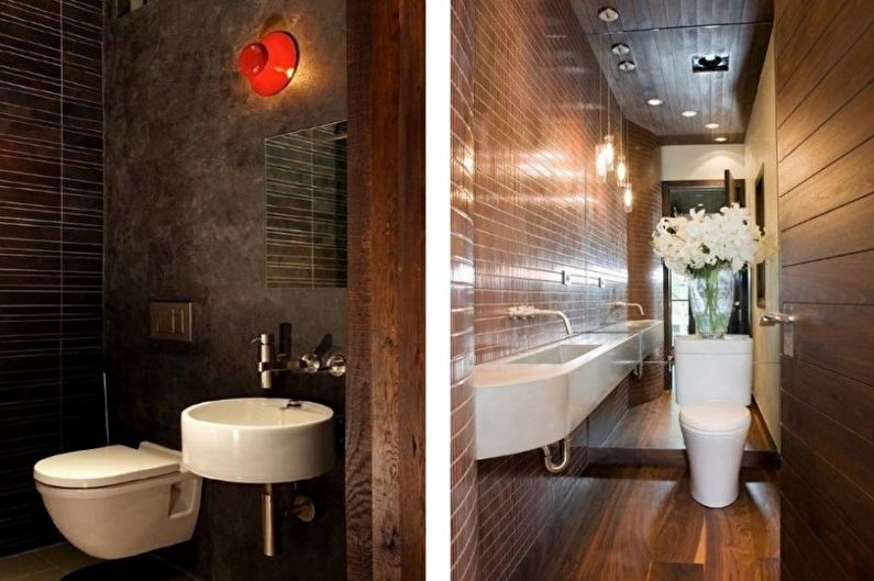 Interior design of a small toilet - photo