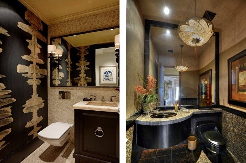 Interior design of a small toilet - photo