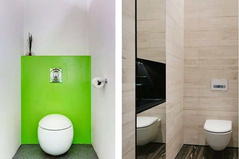 Interior design of a small toilet - photo