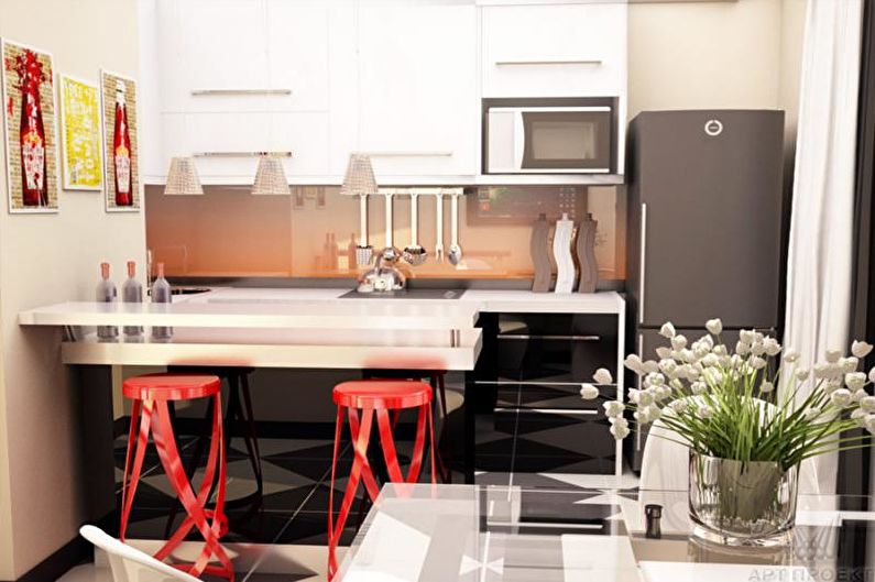 Kitchen - Two-room apartment design