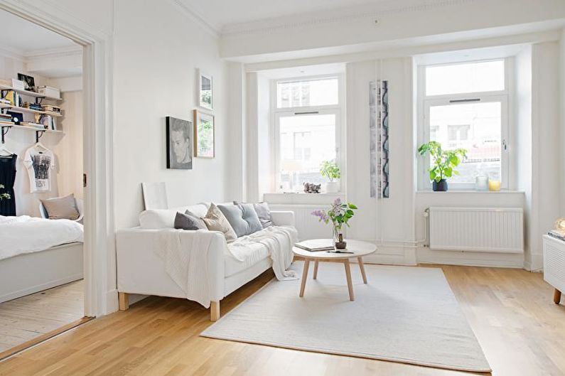 Interior design of a two-room apartment - photo