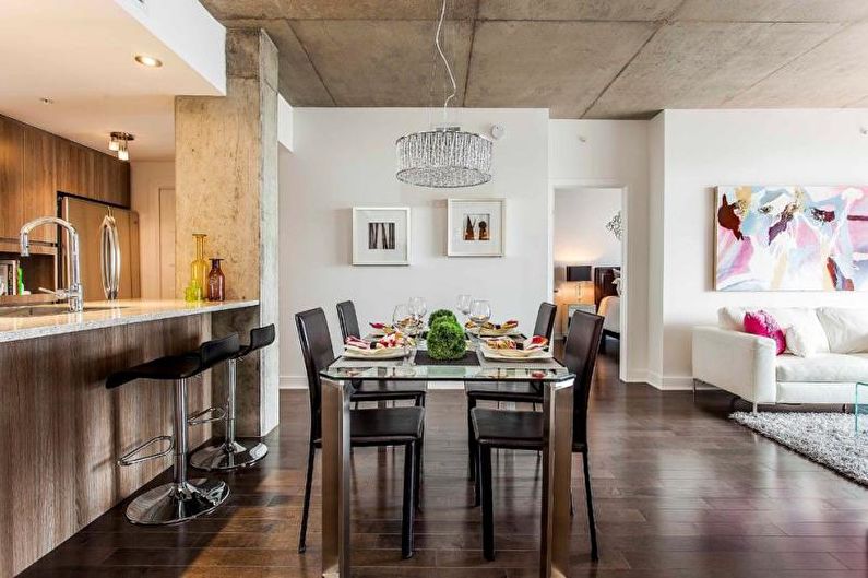 Interior design of a two-room apartment - photo