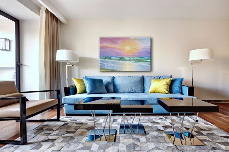 Interior design of a two-room apartment - photo