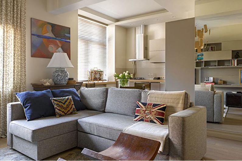 Interior design of a two-room apartment - photo